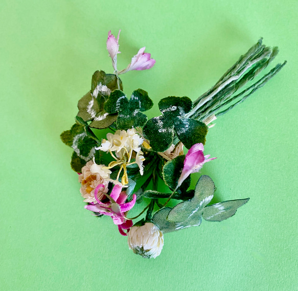 布花 野の花のコサージュ A 6枚目の画像