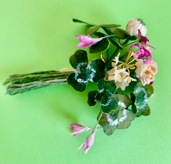 布花 野の花のコサージュ A 5枚目の画像
