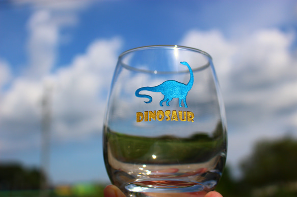 子供に人気の恐竜グラス（ブラキオサウルス） 1枚目の画像