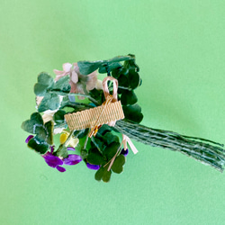 布花 野の花のコサージュ  E 8枚目の画像