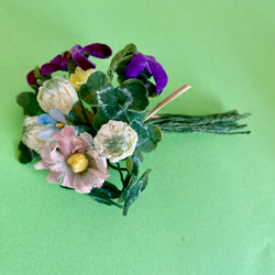 布花 野の花のコサージュ  E 7枚目の画像
