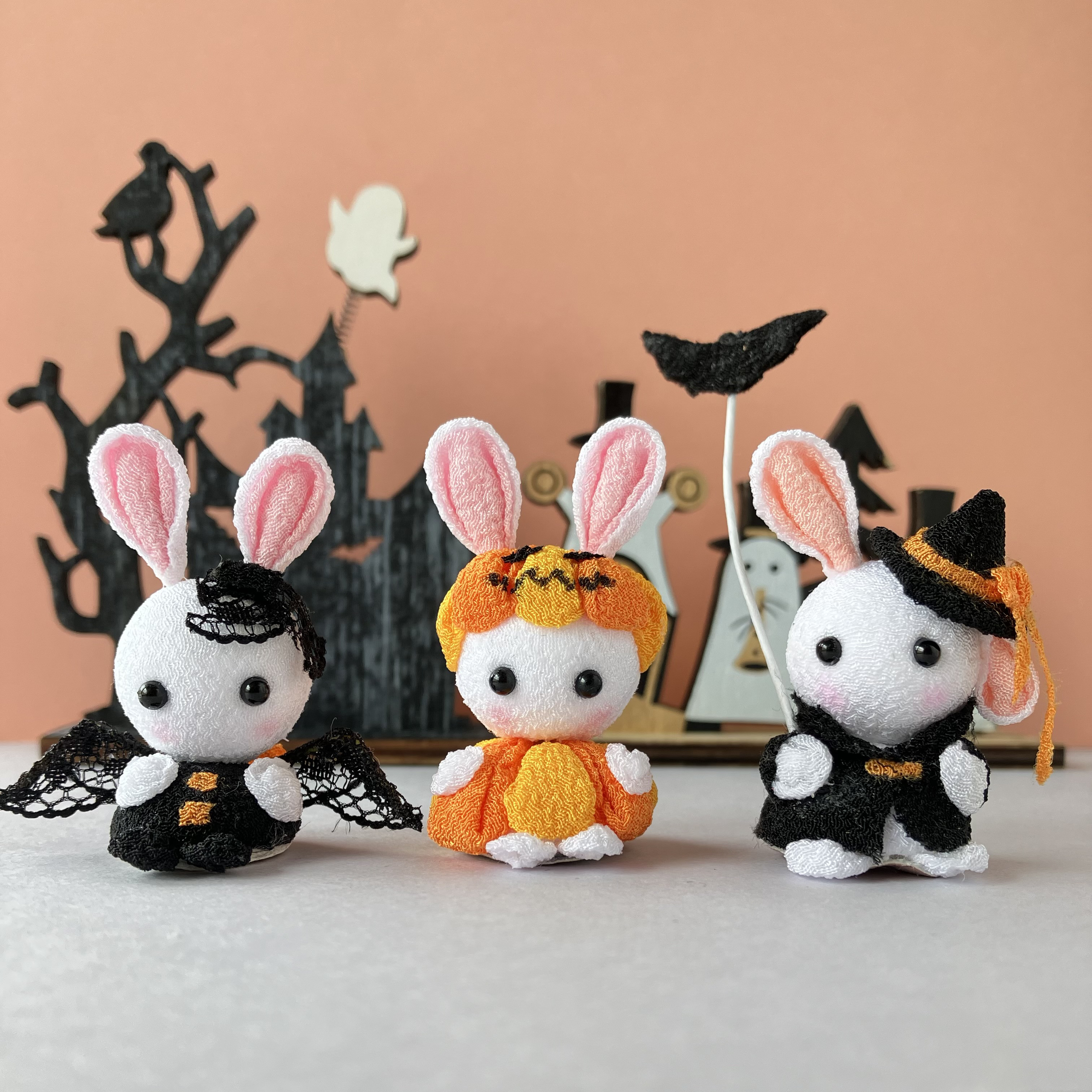 つぎはぎ☆ウサギちゃん&おばけ☆ハロウィン