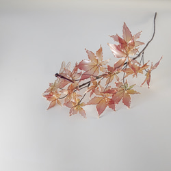 紅葉と赤とんぼ（ver.1)　アメリカンフラワー/ディップアート 7枚目の画像