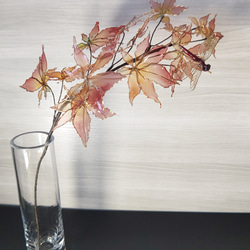 紅葉と赤とんぼ（ver.1)　アメリカンフラワー/ディップアート 9枚目の画像