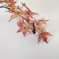 紅葉と赤とんぼ（ver.1)　アメリカンフラワー/ディップアート 14枚目の画像