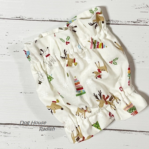 犬服ハンドメイド♡オーダー受付中♡トナカイ柄