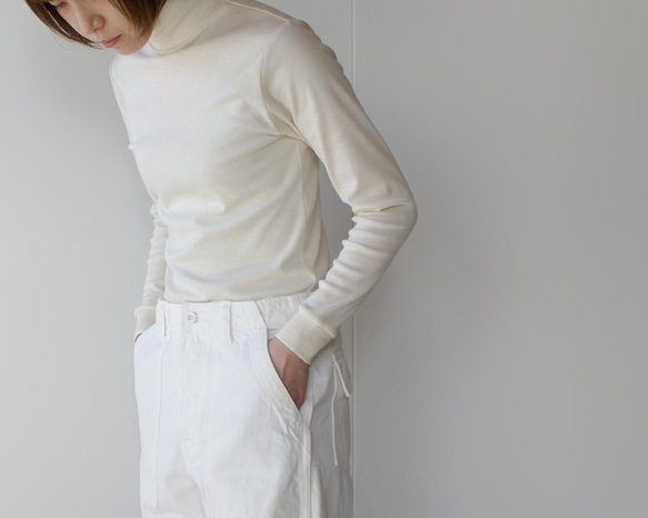 オーガニックコットン/organic cotton/high neck /kinari 1枚目の画像