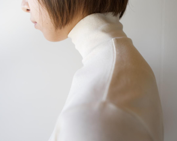 オーガニックコットン/organic cotton/high neck /kinari 2枚目の画像