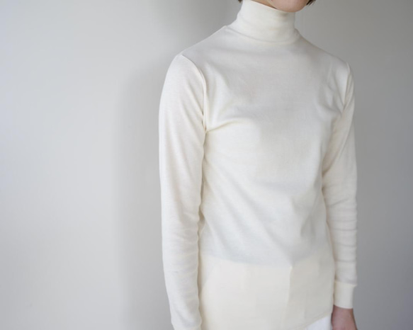 オーガニックコットン/organic cotton/high neck /kinari 3枚目の画像