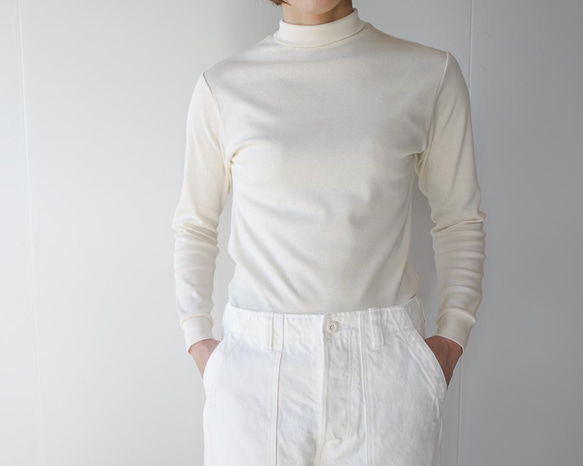 オーガニックコットン/organic cotton/high neck /kinari 4枚目の画像