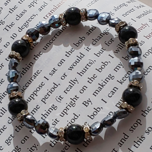 1兆回の振動を発するテラヘルツ鉱石/ブラックトルマリンブレスレット