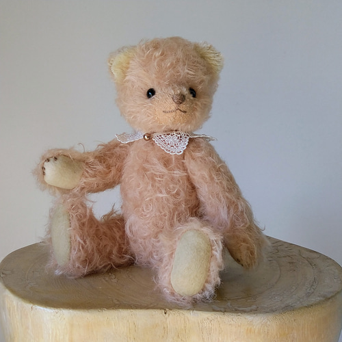 クルクルモヘアのテディベア グレイッシュカラー teddybear クルクルモヘアのテディベア グレイッシュカラー teddybear