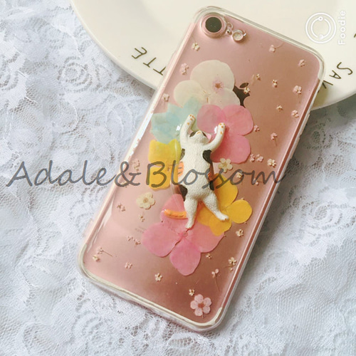 押し花スマホケース☆全機種対応☆手帳型☆iPhone15☆iPhone14Pro  