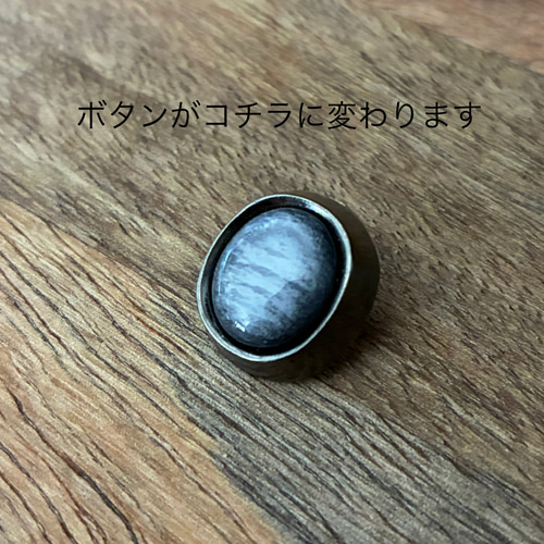 65 black×blue line 本革ビーズ刺繍ブレスレット 【受注制作