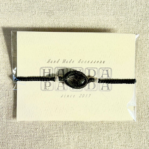 一点物】＊ 静電気防止 機能つき ＊ ブラック ルチル ( トルマリン in