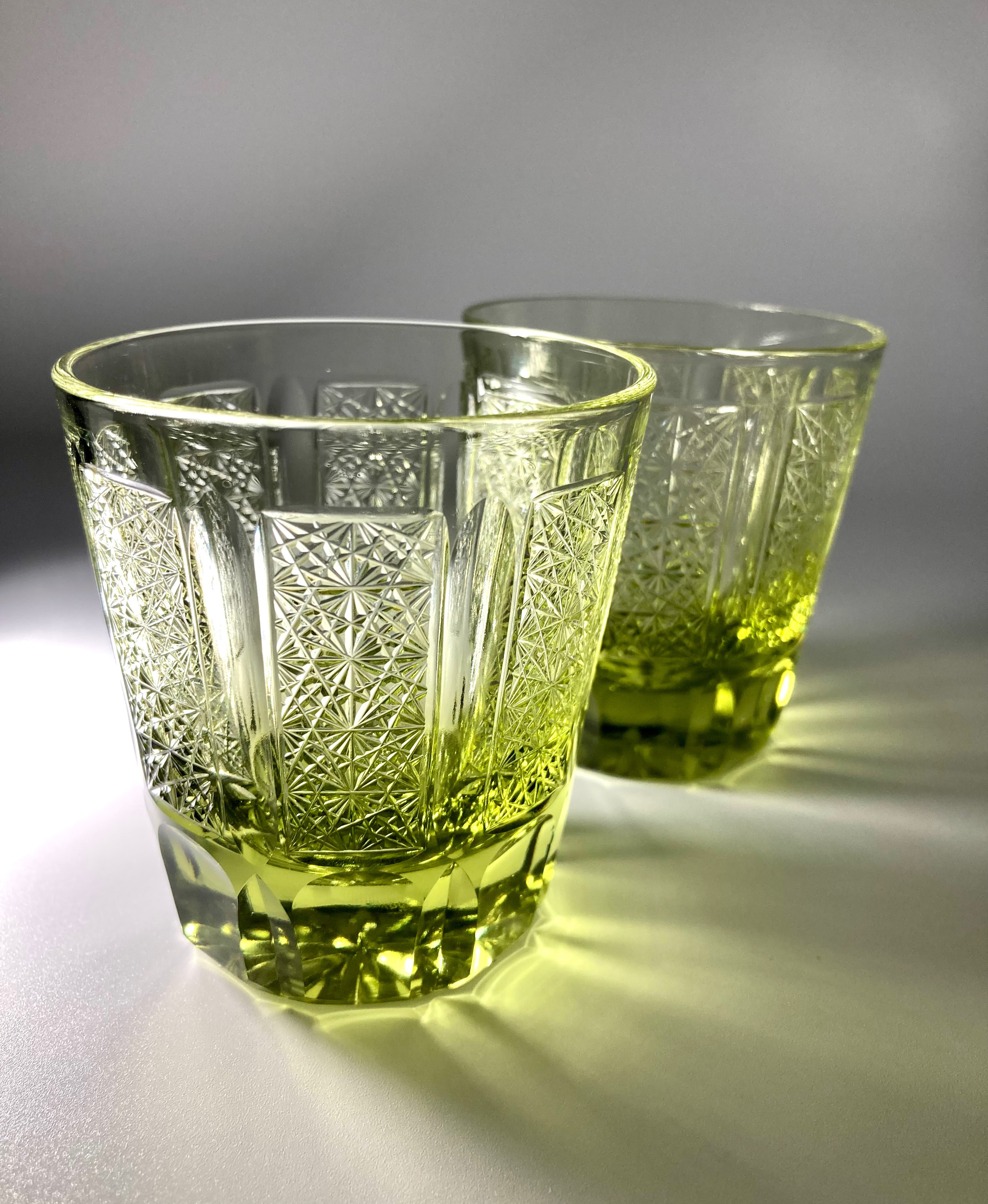 切子 の 少し小さいロックグラス