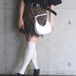 Point Crash Leopard Mini Skirt (brown) ミニスカート レオパード ヒョウ柄 ガーリ 4枚目の画像