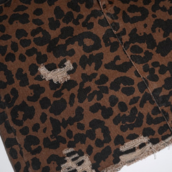 Point Crash Leopard Mini Skirt (brown) ミニスカート レオパード ヒョウ柄 ガーリ 9枚目の画像