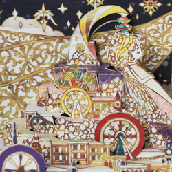 完成品 【ポップアップカード】おとぎ話の王国 -裁縫- 4枚目の画像