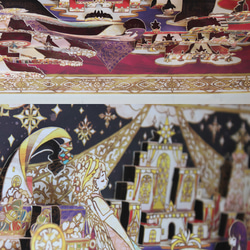 完成品 【ポップアップカード】おとぎ話の王国 -裁縫- 6枚目の画像