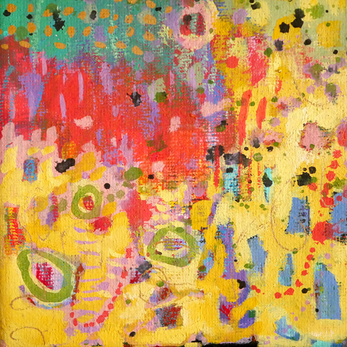 肉筆mixed media【抽象画】