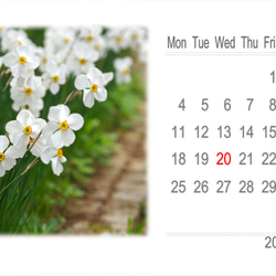 2024年カレンダー 日本の四季 月曜始まり（卓上、壁掛けケース付き） 7枚目の画像