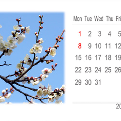 2024年カレンダー 日本の四季 月曜始まり（卓上、壁掛けケース付き） 5枚目の画像