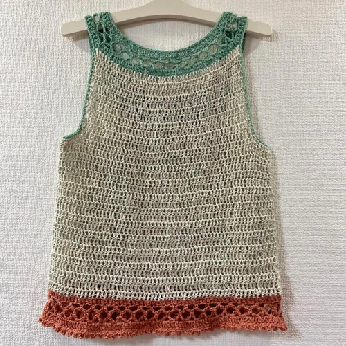 ⭐︎handmade⭐︎手編み タンクトップ タンクトップ