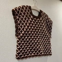 ⭐︎handmade⭐︎手編み　ベスト　セーター 3枚目の画像