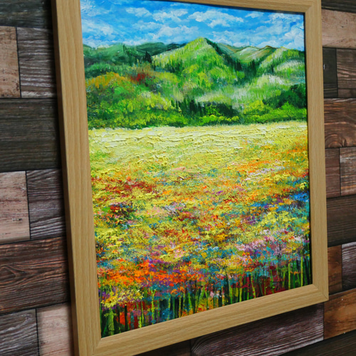 油絵 絵画 【野花の風景】 油絵 絵画 【野花の風景】 絵画 HR 通販 16639263｜Creema(クリーマ)