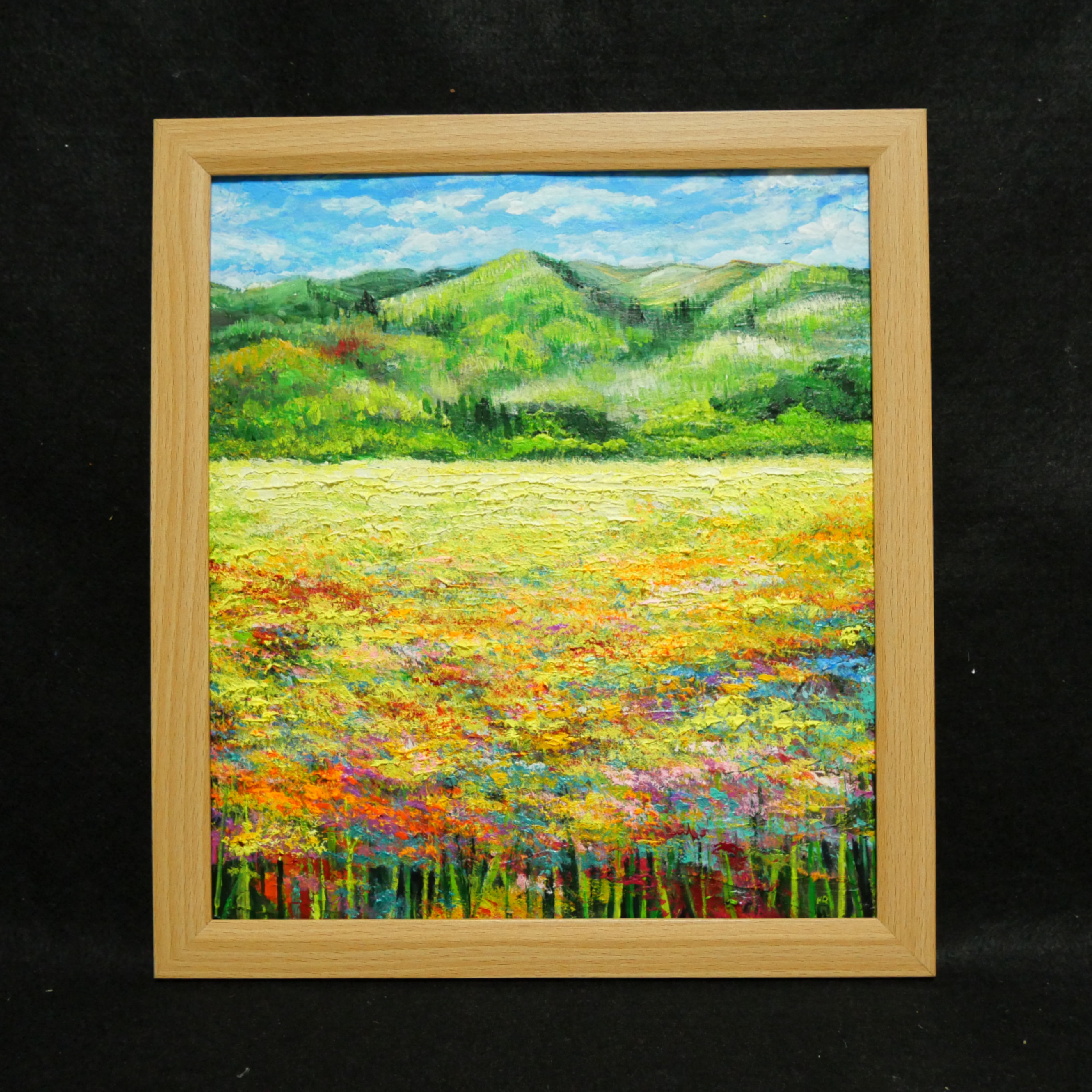 最高の品質 絵画 【野花の風景】 絵画 油絵 HR 16639263｜Creema 通販 絵画