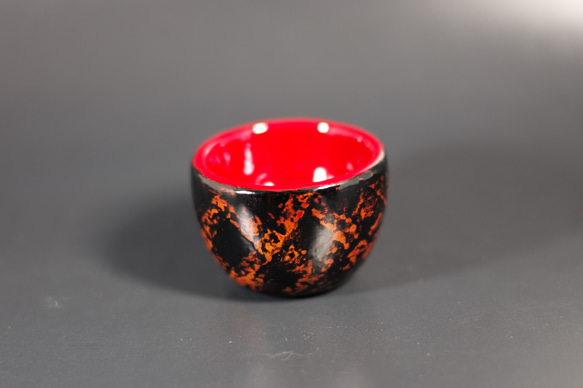 Urushi Bowl  (ウインナーコーヒーカップ) 和紙張り白漆黒漆赤漆溜塗 8枚目の画像