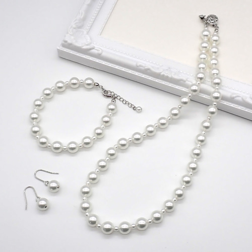 パールアクセサリーセット② 3点セット【ネックレス・ブレスレット