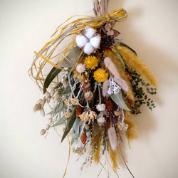 H約45cm◇ハロウィンスワッグ◇ソラナムパンプキン オレンジ