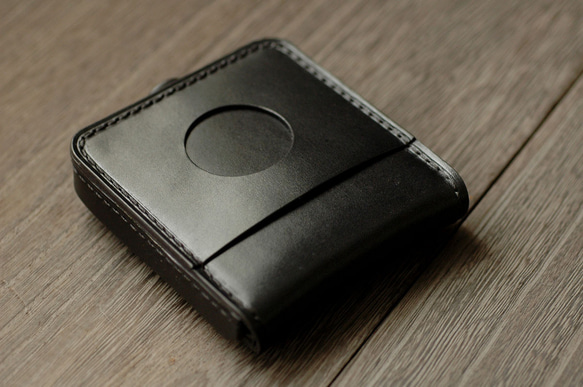 イチハラカバン　馬蹄式二つ折り財布　黒 イチハラカバン 馬蹄式（トレー式）二つ折り財布 ブラック