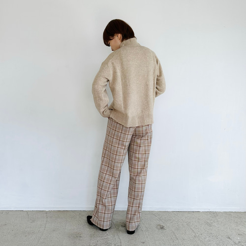 Arts&Science ヘリンボーンウールイージーパンツ　センタープレス Arts&Science ヘリンボーンウールイージーパンツ センタープレス