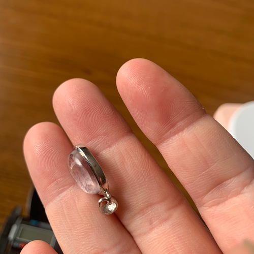 270、希少天然石ピンクマイカペンダントトップ ペンダントトップ 