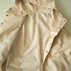 Morino Gakko 防水山地派克大衣（米色）旅行罩衫 Light Cover-up 第14張的照片