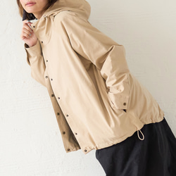 ﾓﾘﾉｶﾞｯｺｳ 撥水加工 マウンテンパーカー (ベージュ) 旅行羽織り 軽羽織り｜mg-po02-be 5枚目の画像