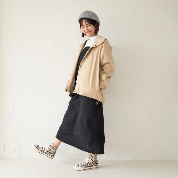 ﾓﾘﾉｶﾞｯｺｳ 撥水加工 マウンテンパーカー (ベージュ) 旅行羽織り 軽羽織り｜mg-po02-be 17枚目の画像