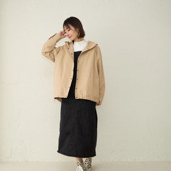 Morino Gakko 防水山地派克大衣（米色）旅行罩衫 Light Cover-up 第7張的照片