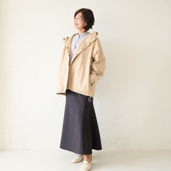 ﾓﾘﾉｶﾞｯｺｳ 撥水加工 マウンテンパーカー (ベージュ) 旅行羽織り 軽羽織り｜mg-po02-be 19枚目の画像