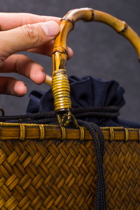 竹かご鞄 大 ハンドバッグ 買い物かご大 竹かご かごバッグ バスケットかご 竹製品 レトロ 茶道茶セット収納袋 和風  D1495080836(11570円)