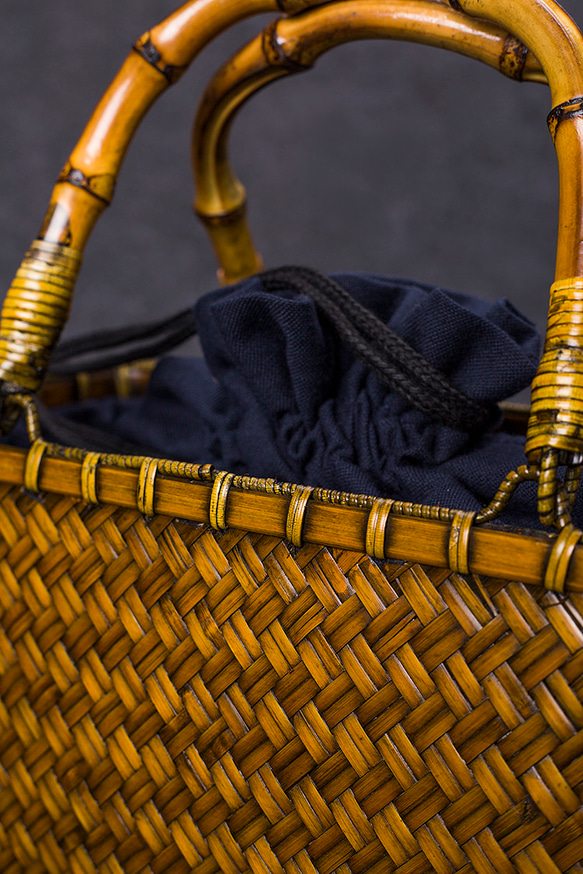 竹かご鞄 大 ハンドバッグ 買い物かご大 竹かご かごバッグ バスケットかご 竹製品 レトロ 茶道茶セット収納袋 和風  D1495080836(11570円)