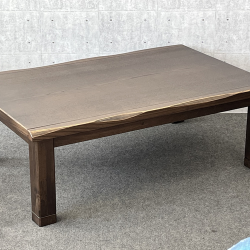 ※ 送料無料　国産こたつ　150サイズ　乾漆風仕上げ　黒色　ヒーター込　※ コタツヒーター無し 150×90 タモ突板 こたつ easy F style 通販