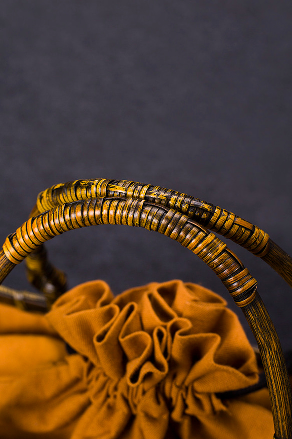 竹かご鞄 大 ハンドバッグ 買い物かご大 竹かご かごバッグ バスケットかご 竹製品 レトロ 茶道茶セット収納袋 和風 