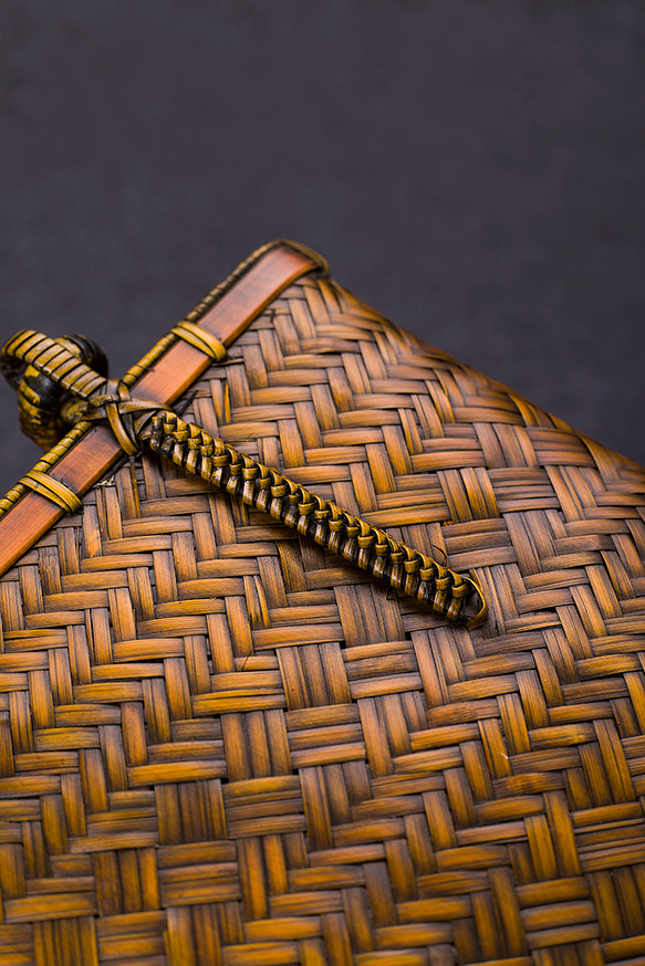 竹かご鞄 大 ハンドバッグ 買い物かご大 竹かご かごバッグ バスケットかご 竹製品 レトロ 茶道茶セット収納袋 和風 