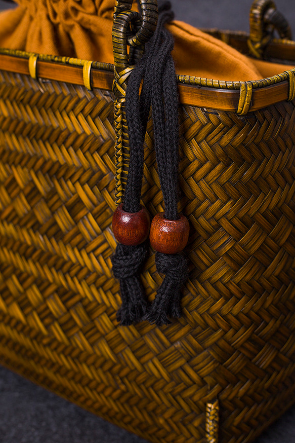 竹かご鞄 大 ハンドバッグ 買い物かご大 竹かご かごバッグ バスケットかご 竹製品 レトロ 茶道茶セット収納袋 和風 