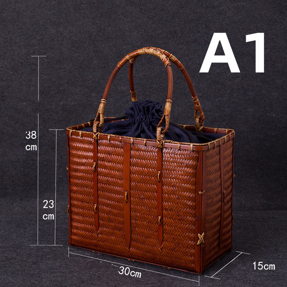 竹かご鞄 大 ハンドバッグ 買い物かご大 竹かご かごバッグ バスケットかご 竹製品 レトロ 茶道茶セット収納袋 和風 
