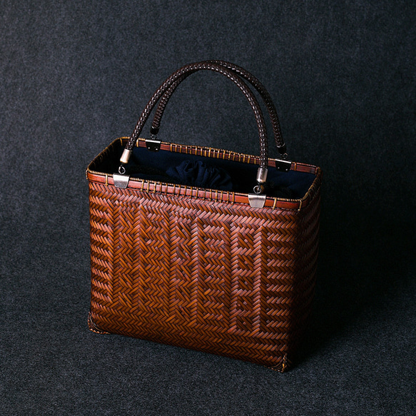 竹かご鞄 大 ハンドバッグ 買い物かご大 竹かご かごバッグ バスケットかご 竹製品 レトロ 茶道茶セット収納袋 和風 その他 D1421507475(10920円)